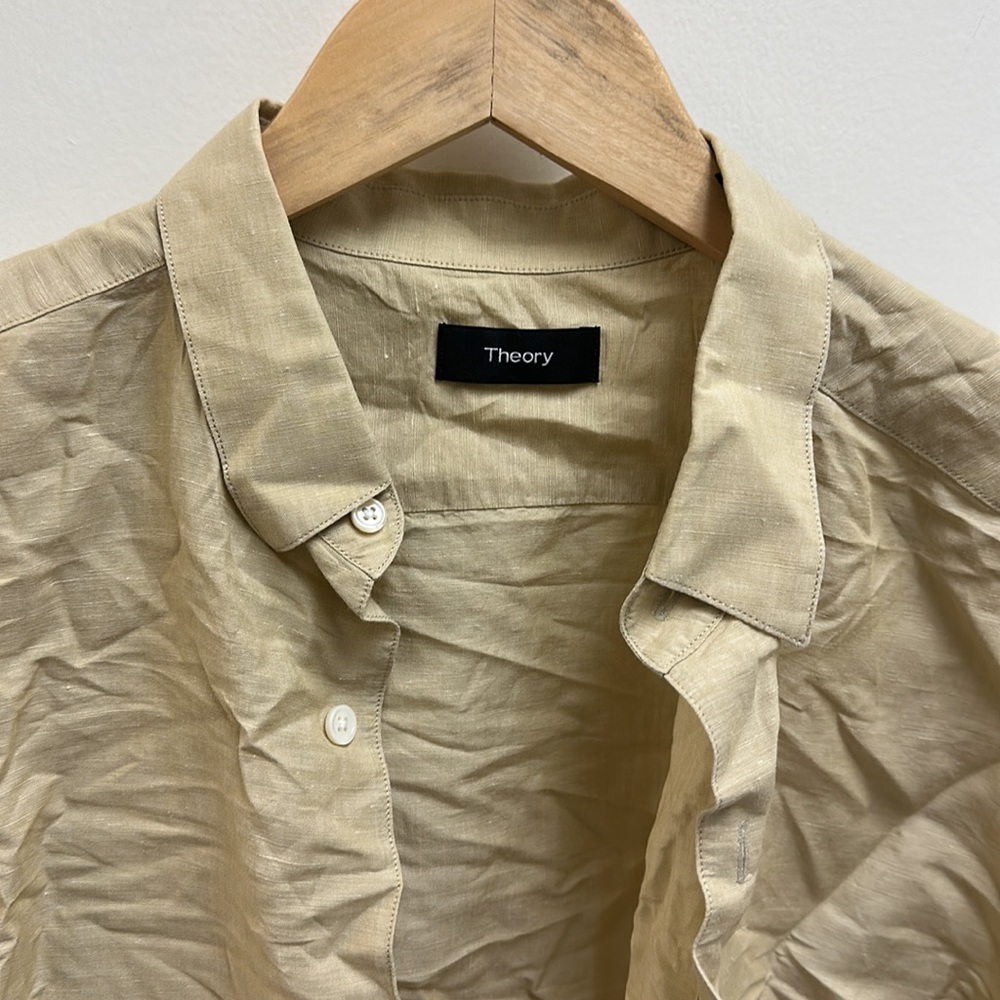 Theory Linen Button Down - image 2